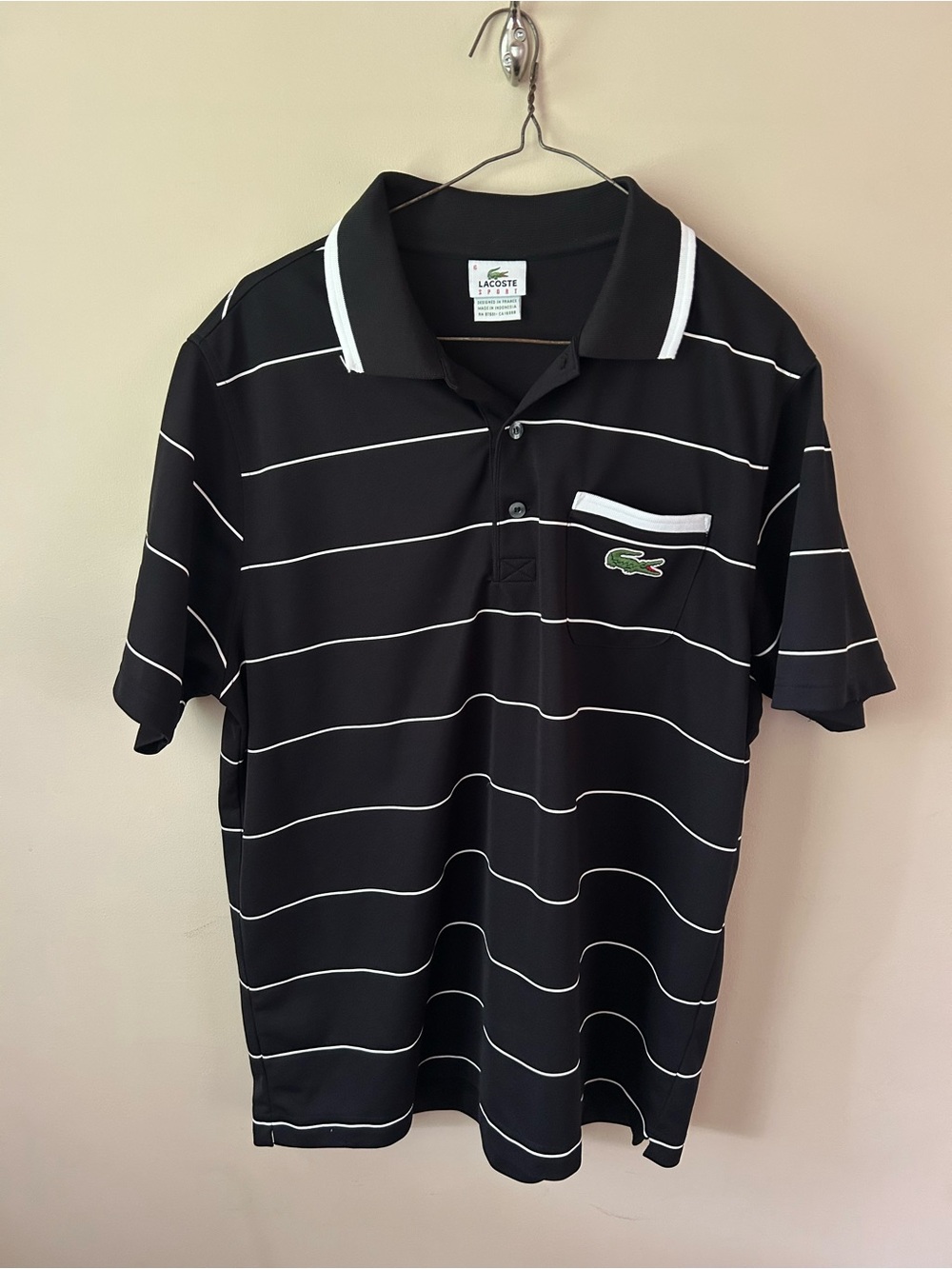 Lacoste Men’s Black Sport Polo Shirt